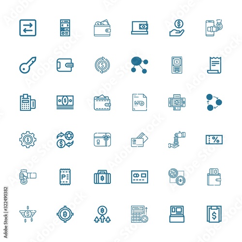 Editable 36 pay icons for web and mobile