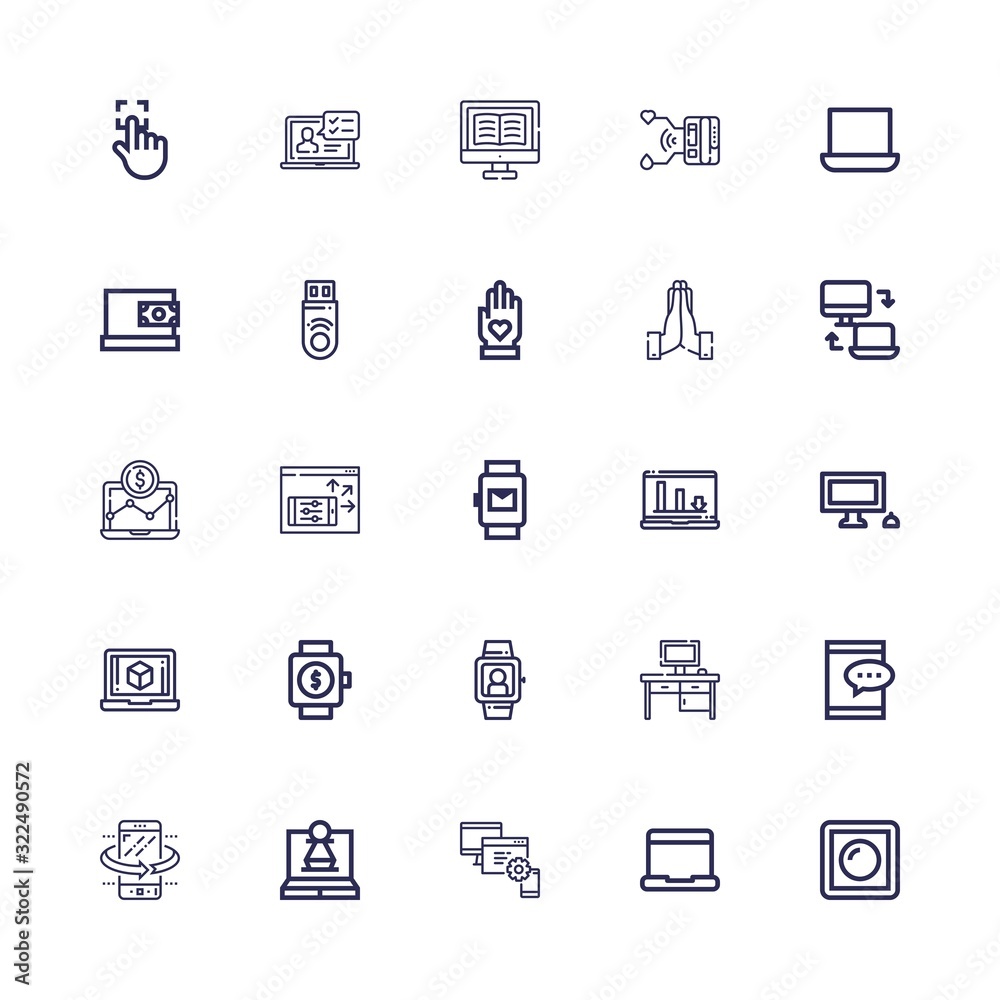 Editable 25 touch icons for web and mobile Editable 25 touch icons for web and mobile
