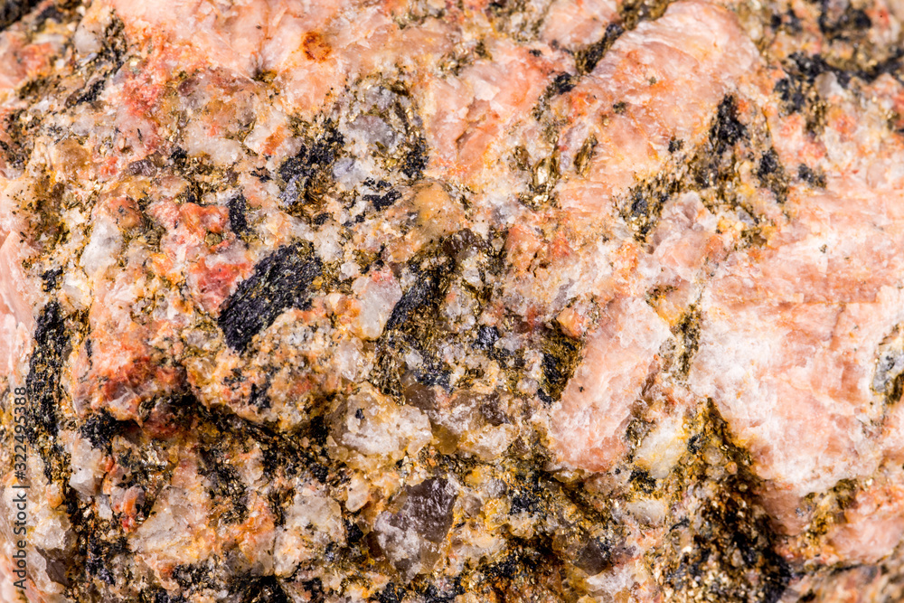 pegmatite in a macro shot pegmatite in a macro shot