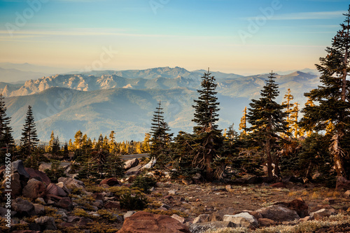 Mountain Landscape Views from Mt Shasta, Northern California