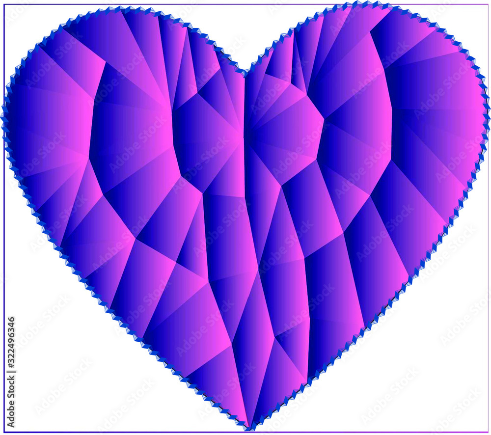 Fototapeta premium Purple heart.