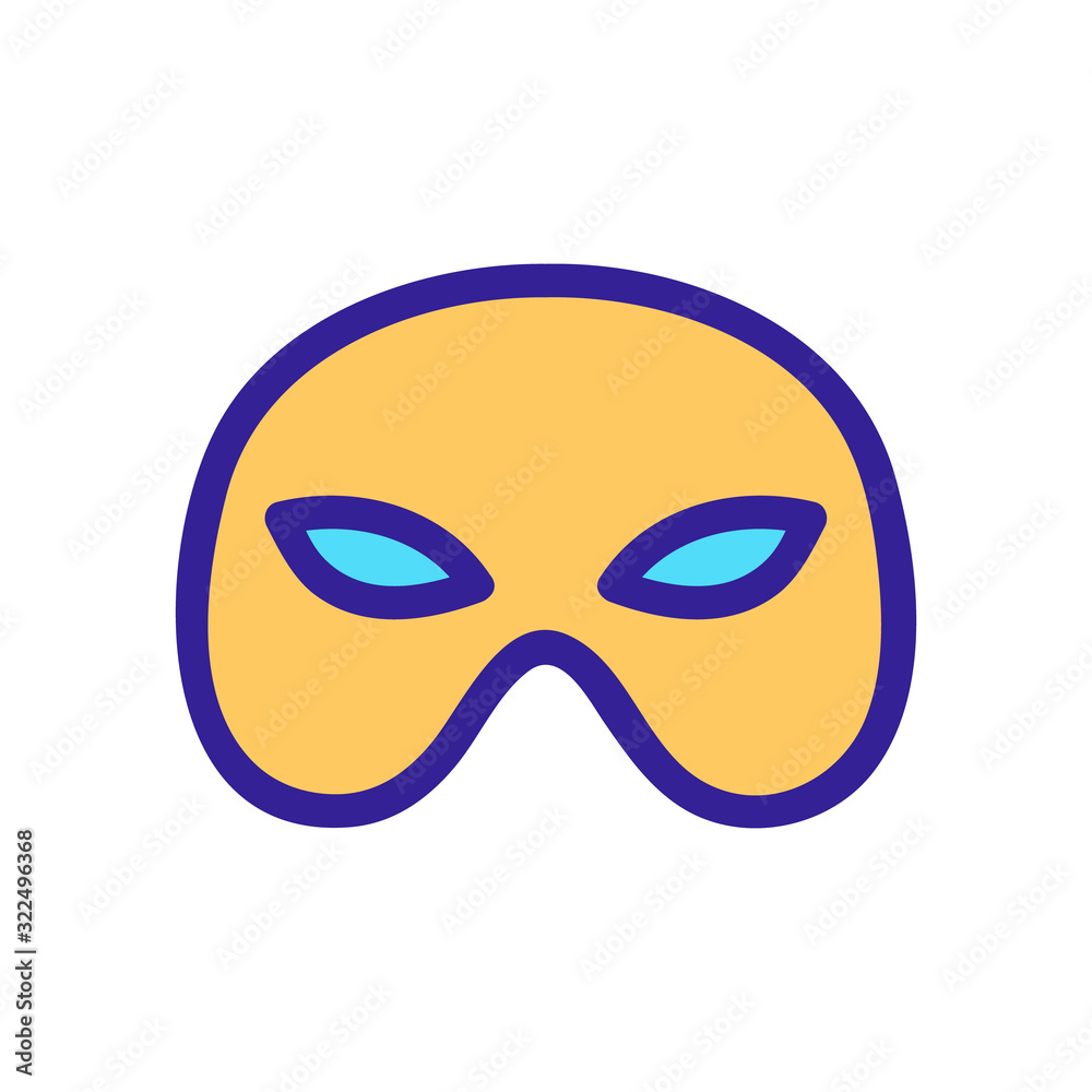 Super Hero Mask Icon Vector. Thin line sign. Isolated contour symbol illustration Super Hero Mask Icon Vector. Thin line sign. Isolated contour symbol illustration