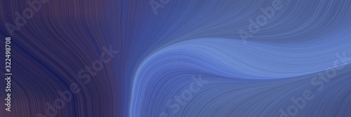 modern header design with dark slate blue, teal blue and very dark violet colors. dynamic curved lines with fluid flowing waves and curves © Eigens