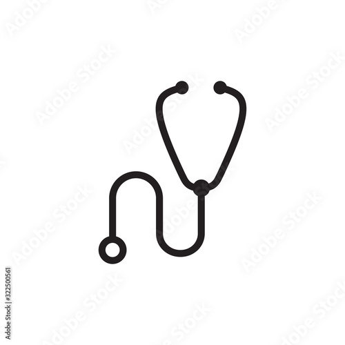 stethoscope icon design vector logo template EPS 10