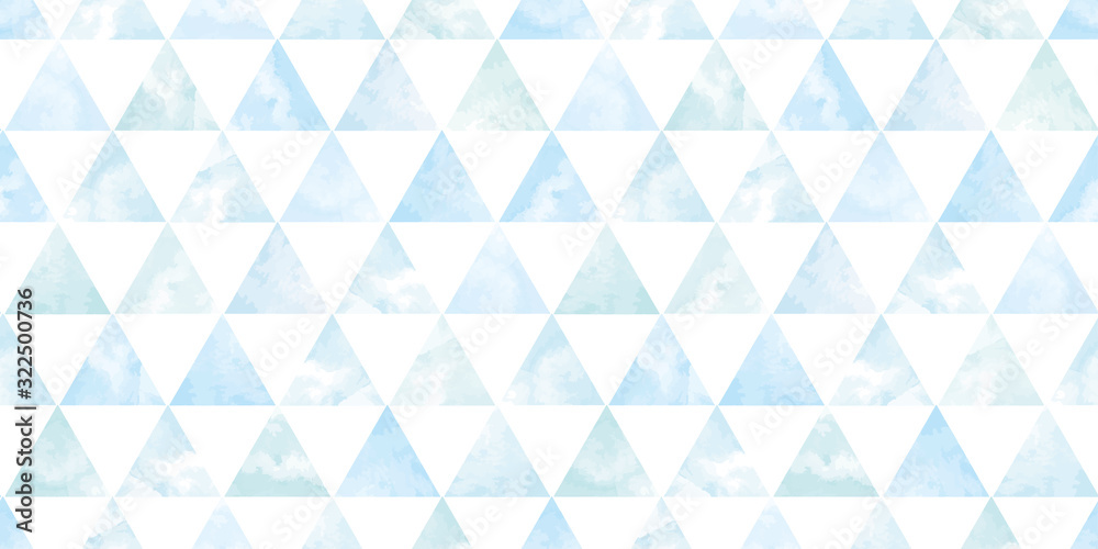 Obraz Watercolor geometric background. Seamless pattern.Vector. 水彩幾何学パターン