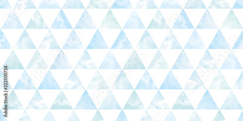 Obraz na płótnie Watercolor geometric background. Seamless pattern.Vector. 水彩幾何学パターン 