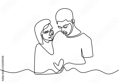 Continuous one line drawing...
