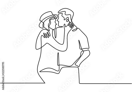 Continuous one line drawing...