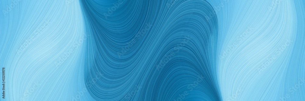 modern banner design with sky blue, light blue and teal colors. dynamic curved lines with fluid flowing waves and curves