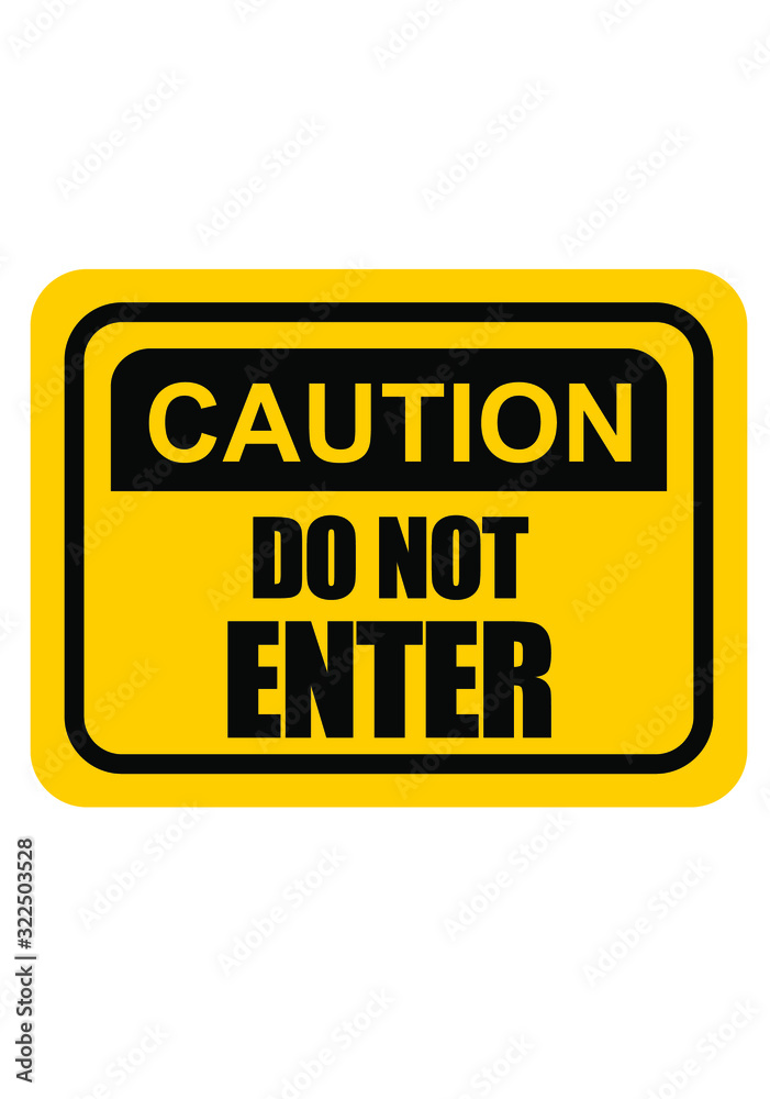 Caution warning, beware sign board. Exclamation marks Caution warning, beware sign board. Exclamation marks