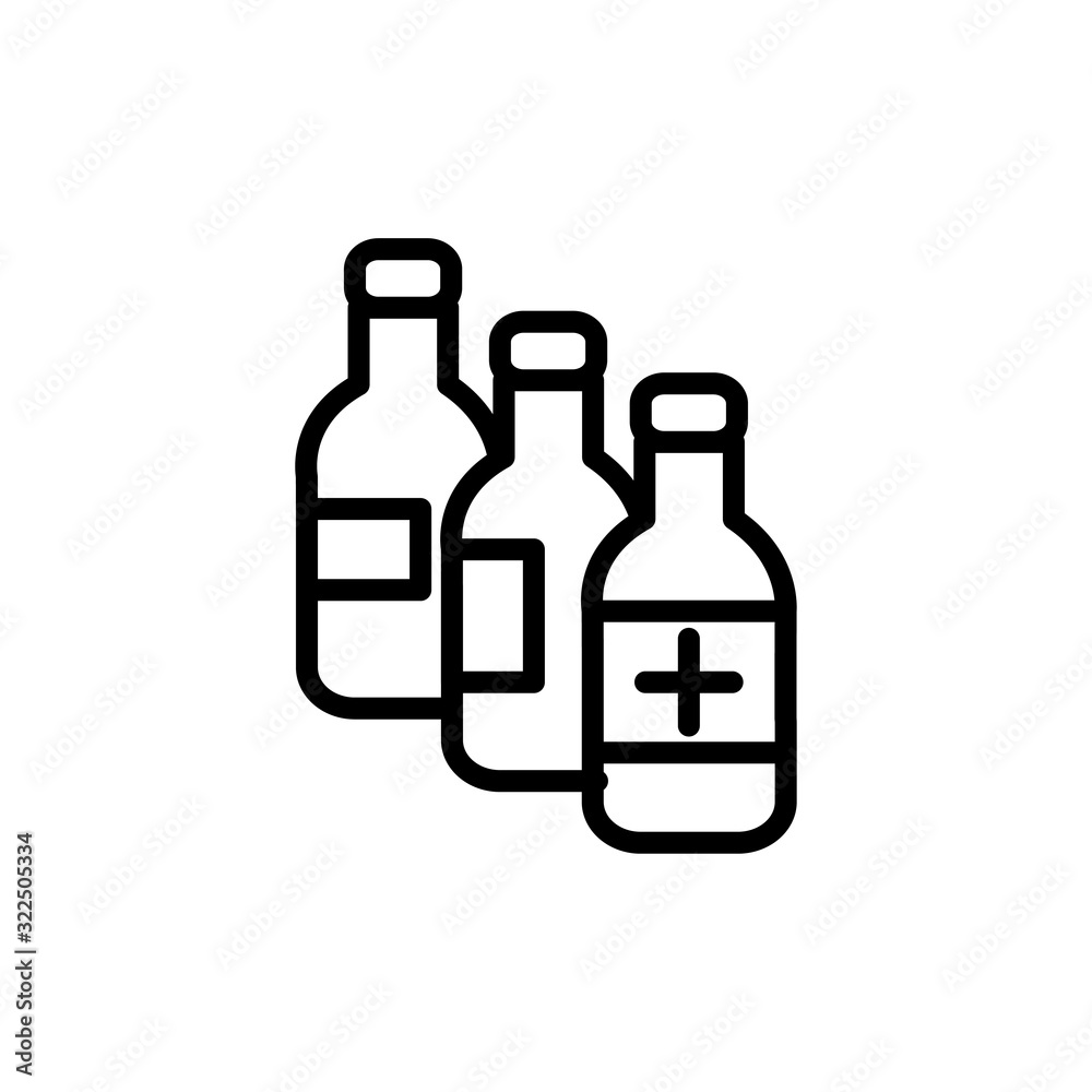 bottle medical icon design vector logo template EPS 10 bottle medical icon design vector logo template EPS 10
