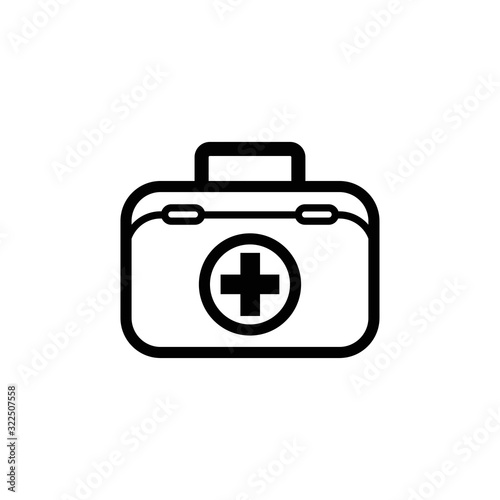 first aid box icon design vector logo template EPS 10
