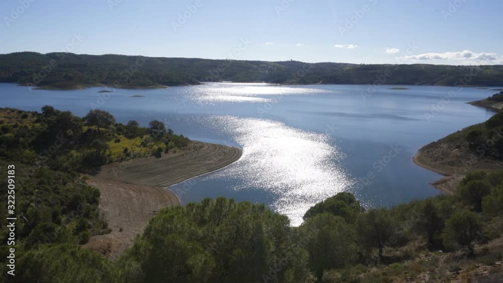 Barragem de Odeleite Dam reservoir in Alentejo, Portugal Barragem de Odeleite Dam reservoir in Alentejo, Portugal