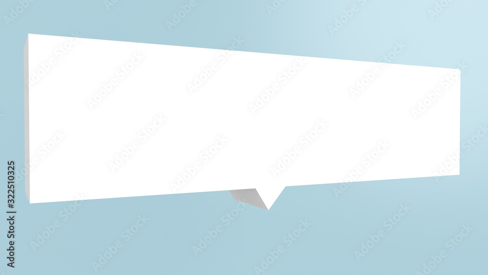 3D render illustration of speech bubble represent communications 3D render illustration of speech bubble represent communications