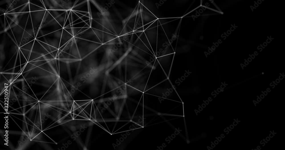 Connecting dots and lines. Global network connection. Plexus abstract technology. Science background.