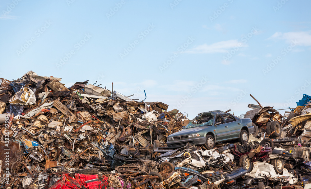 Obraz premium scrap yard
