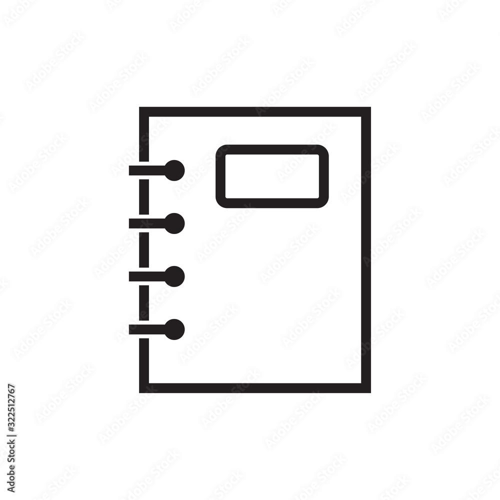 notebook icon icon design vector logo template eps 10