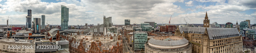 panoramic view of Manchester skyline photo