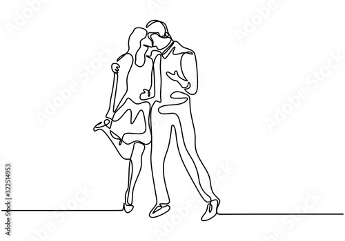 Continuous line drawing. Ro...