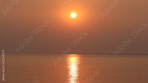 sunset on the sea © Chandan