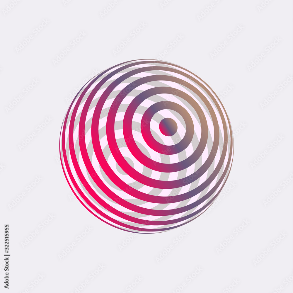 Color dimensional globe-25