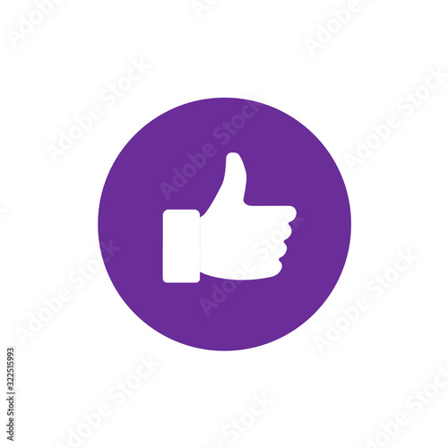 Logo Pouce. Main. En haut.