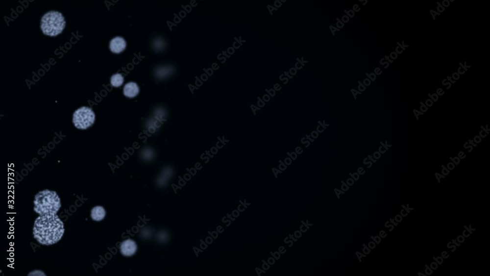 Virus cell in spherical shape. Pathogenic viruses causing infection. Loop animation of human virus. Bacterial microorganism. Viral disease outbreak. Virus cell in spherical shape. Pathogenic viruses causing infection. Loop animation of human virus. Bacterial microorganism. Viral disease outbreak.