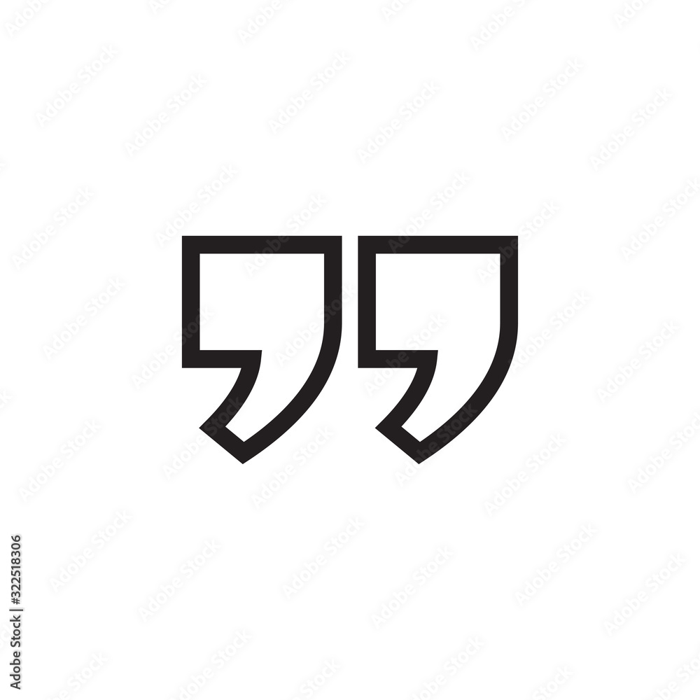 quote icon design vector logo template EPS 10 quote icon design vector logo template EPS 10