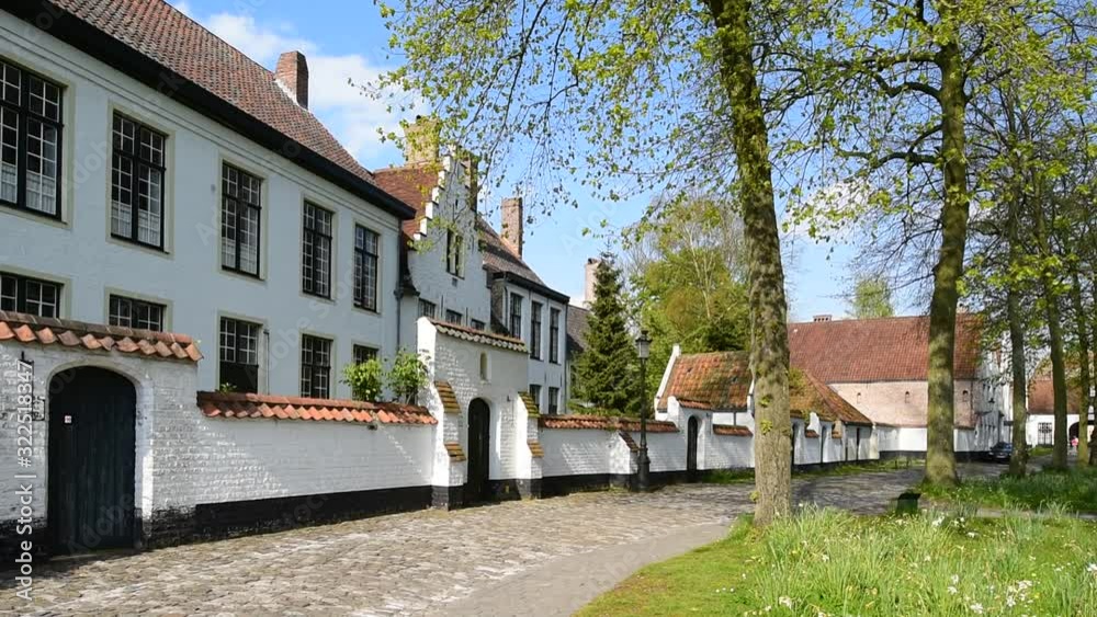 Princely Beguinage Ten Wijngaerde in Bruges, Flanders, Belgium Princely Beguinage Ten Wijngaerde in Bruges, Flanders, Belgium
