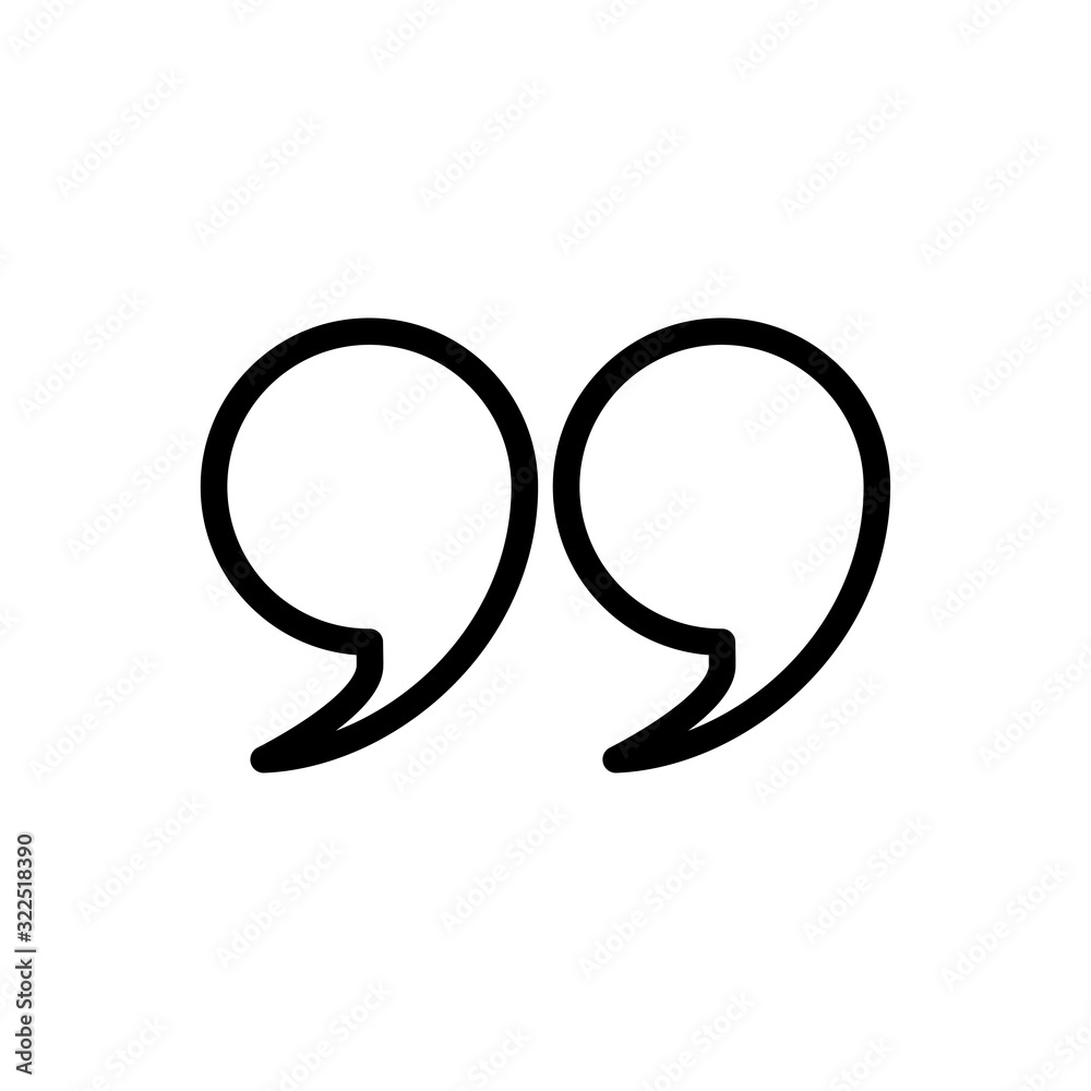 quote icon design vector logo template EPS 10