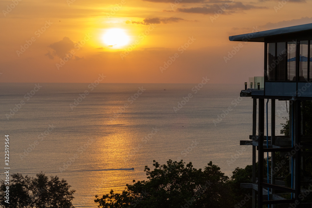 Sunset in the Andaman sea viewed from Phuket, Thailand Sunset in the Andaman sea viewed from Phuket, Thailand
