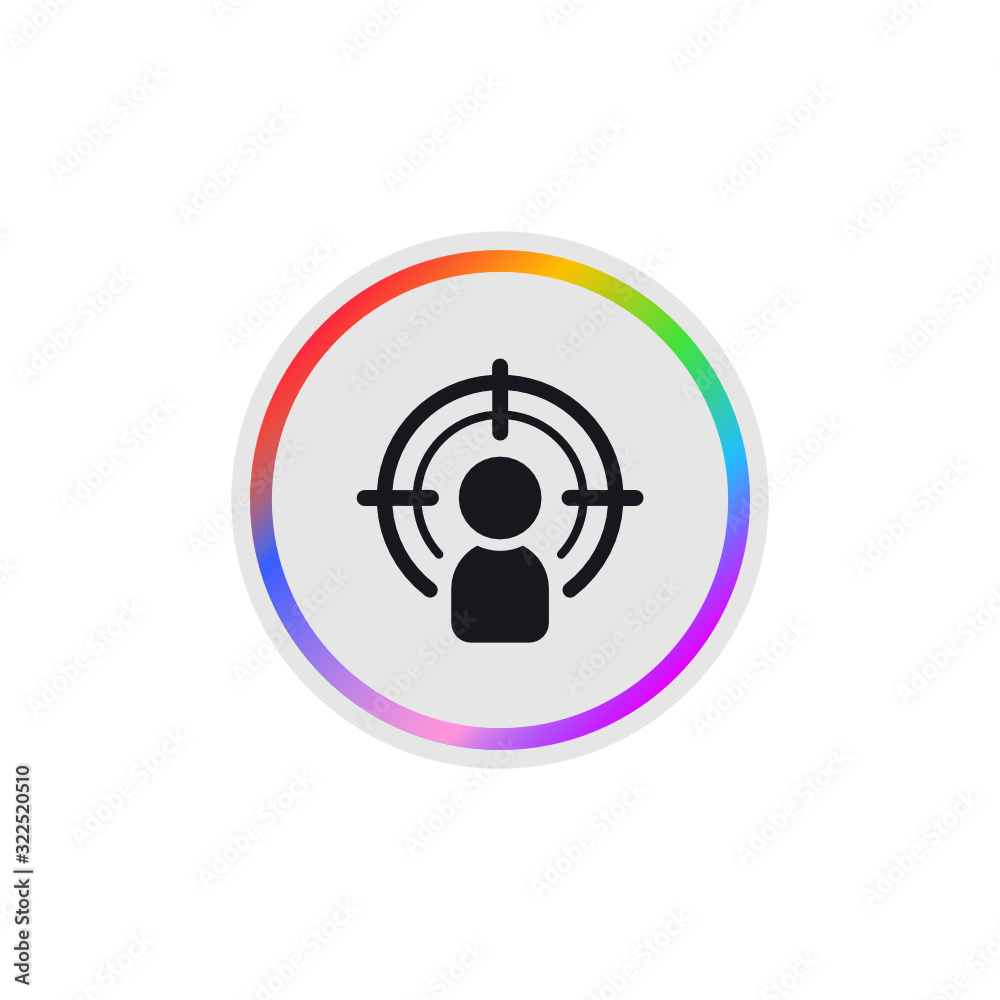 Target Customer - Modern App Button Target Customer - Modern App Button