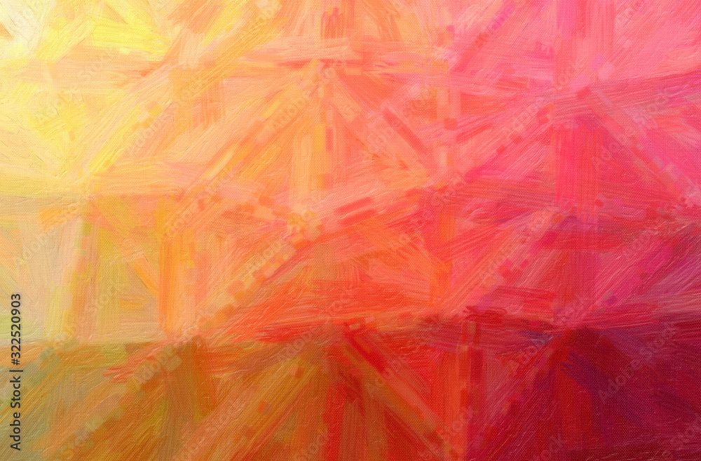 Abstract illustration of red, yellow Bristle Brush Oil Paint background Abstract illustration of red, yellow Bristle Brush Oil Paint background