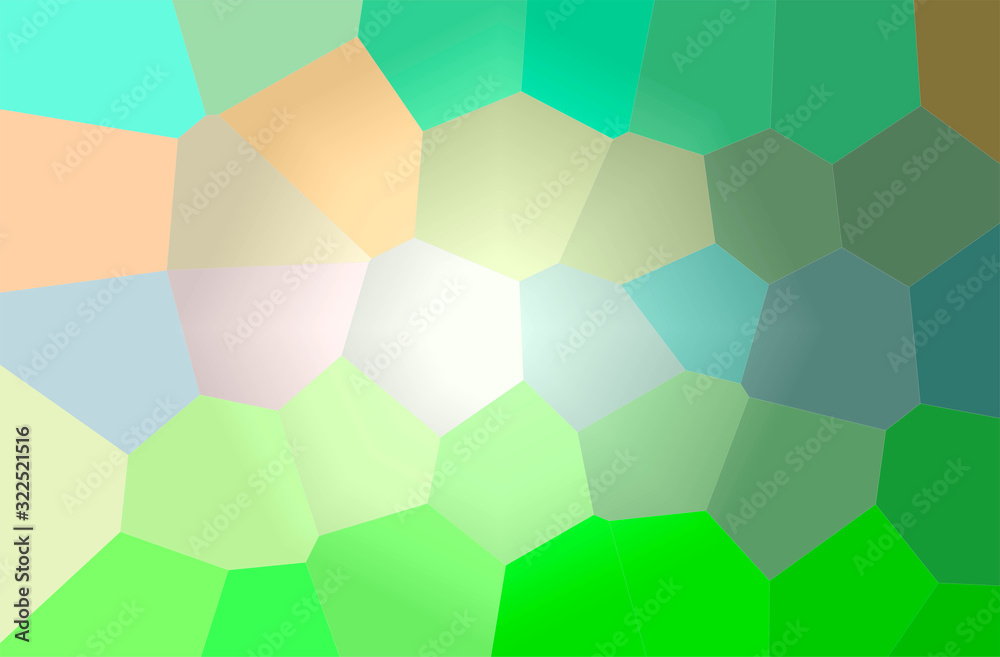 Abstract illustration of green Giant Hexagon background Abstract illustration of green Giant Hexagon background