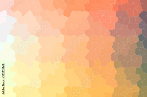 Abstract illustration of orange Little Hexagon background