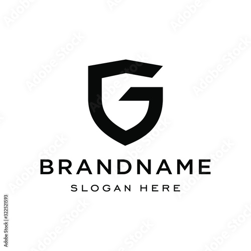 Letter G Shield Security Logo Protection Symbol Vector Logo Design