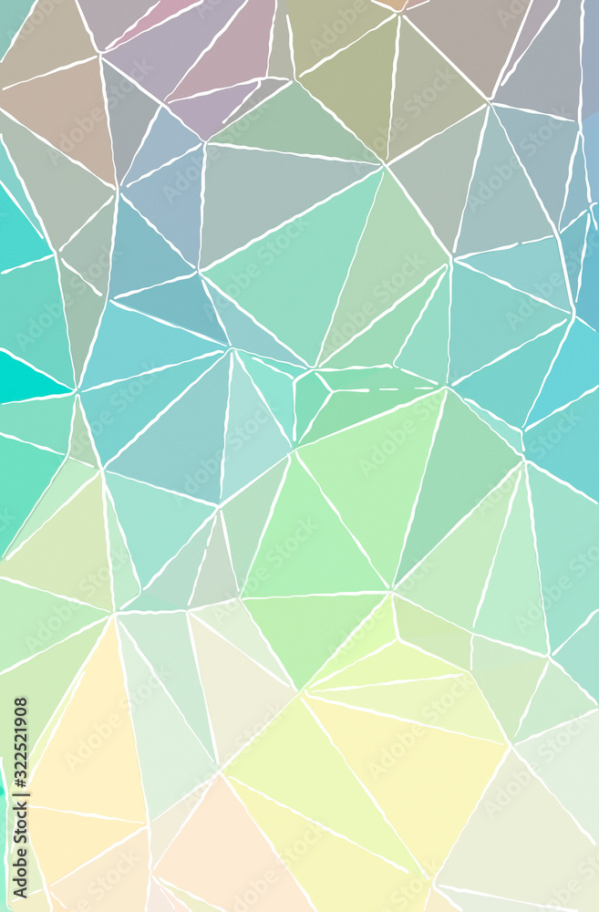 Abstract illustration of green, yellow White lines paint background Abstract illustration of green, yellow White lines paint background