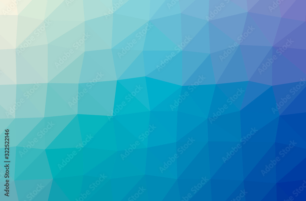 Fototapeta premium Illustration of abstract Blue, Green And Purple horizontal low poly background. Beautiful polygon design pattern.
