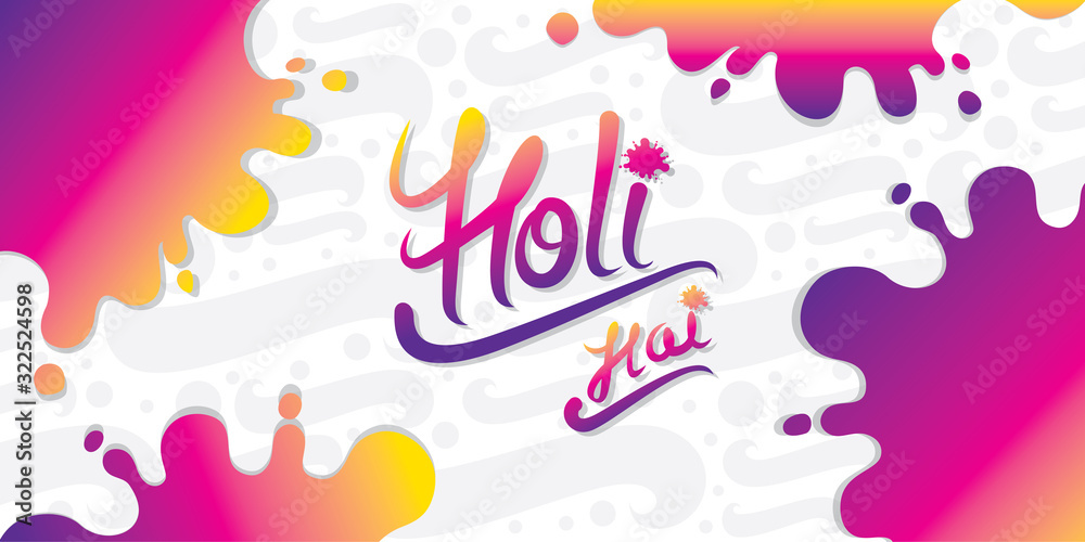 Fototapeta premium Indian Festival of Colours, Happy Holi celebration.