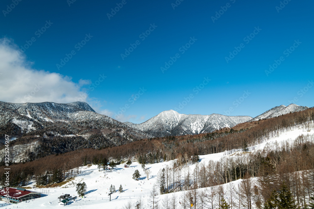 奥日光の山々雪景色
