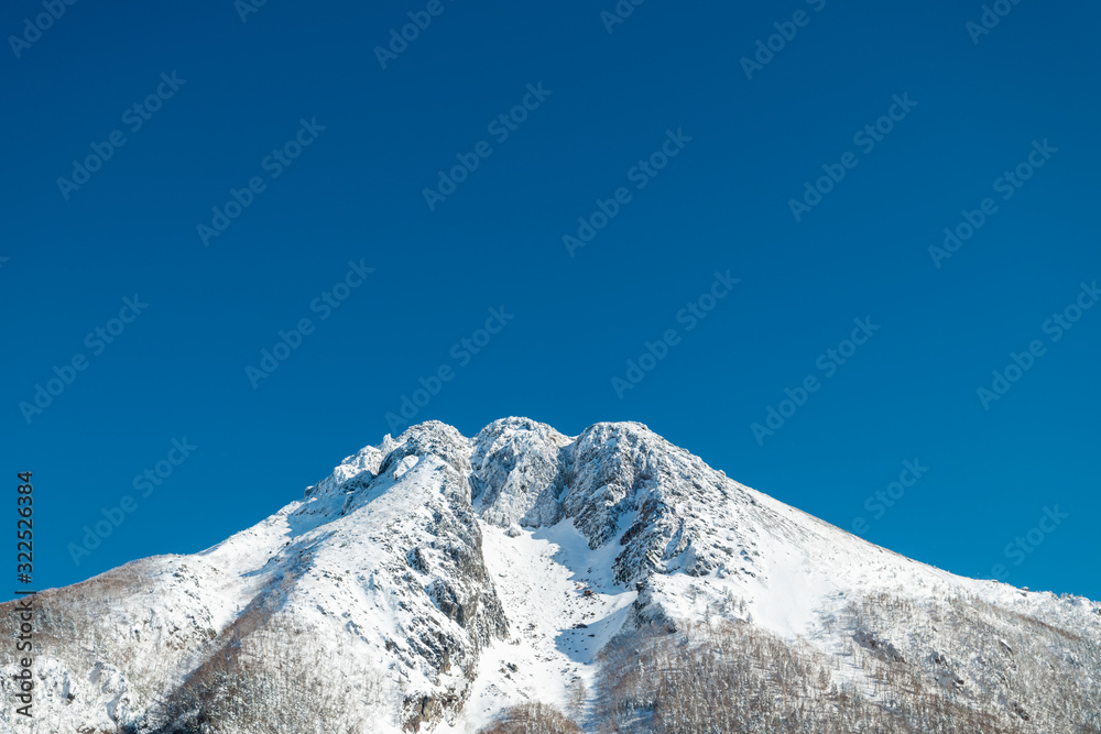 日光白根山雪景色