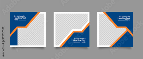 Set of Modern trendy covers idea. Editable simple info banner shop. Slides for app, web design digital style for social media pack. Square handpicked beauty posts, brochure layout design. pr promo