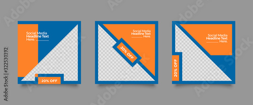 Set of Modern trendy covers idea. Editable simple info banner shop. Slides for app, web design digital style for social media pack. Square handpicked beauty posts, brochure layout design. pr promo