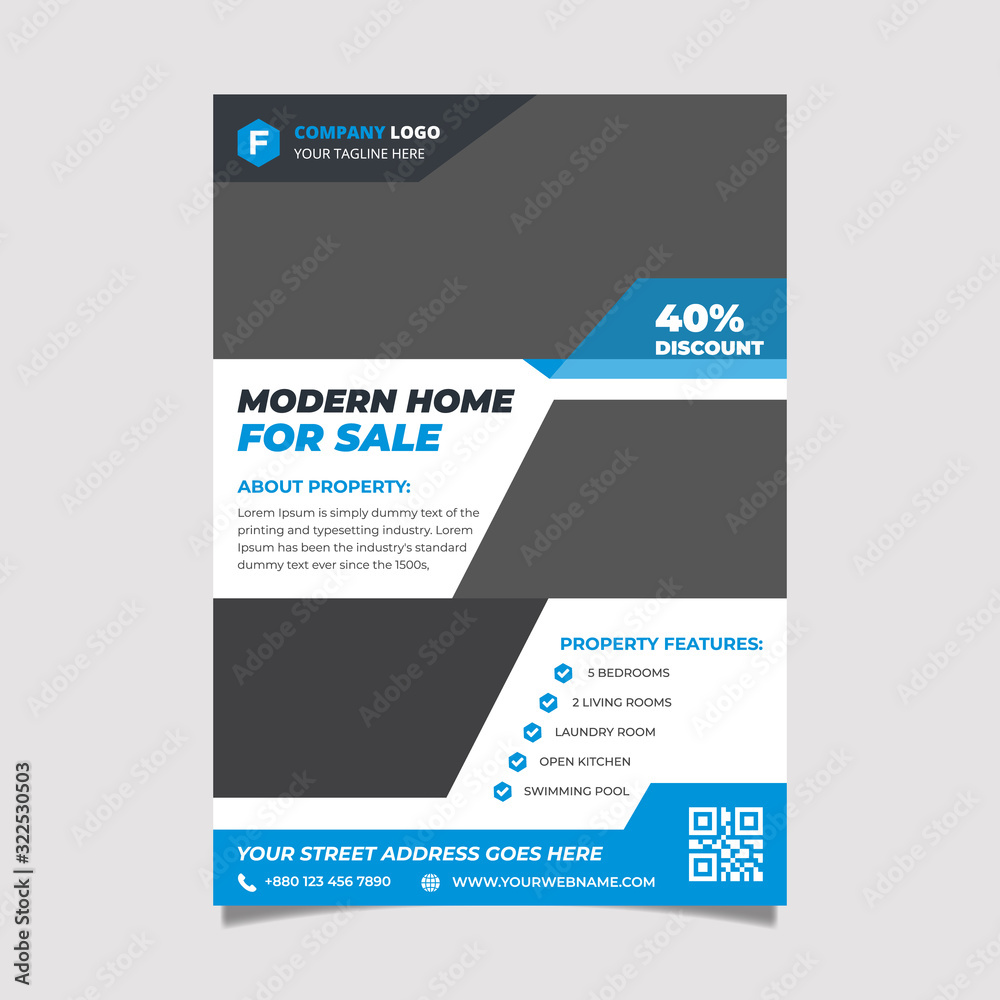 Real Estate Flyer Design and Template