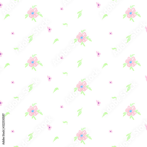seamless pattern with flowers © Renata