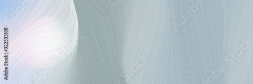 artistic designed horizontal header with ash gray, pastel blue and lavender colors. dynamic curved lines with fluid flowing waves and curves
