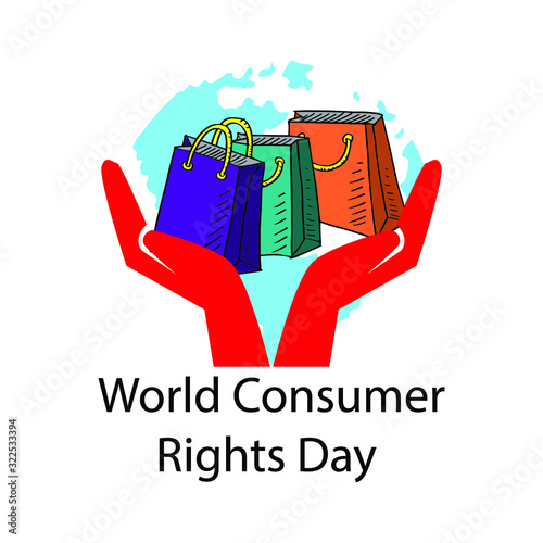 World consumer rights day concept