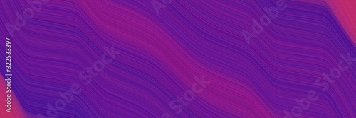 artistic header with indigo, purple and dark magenta colors. dynamic curved lines with fluid flowing waves and curves