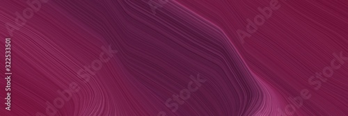 dynamic designed horizontal banner with old mauve, dark moderate pink and moderate pink colors. dynamic curved lines with fluid flowing waves and curves