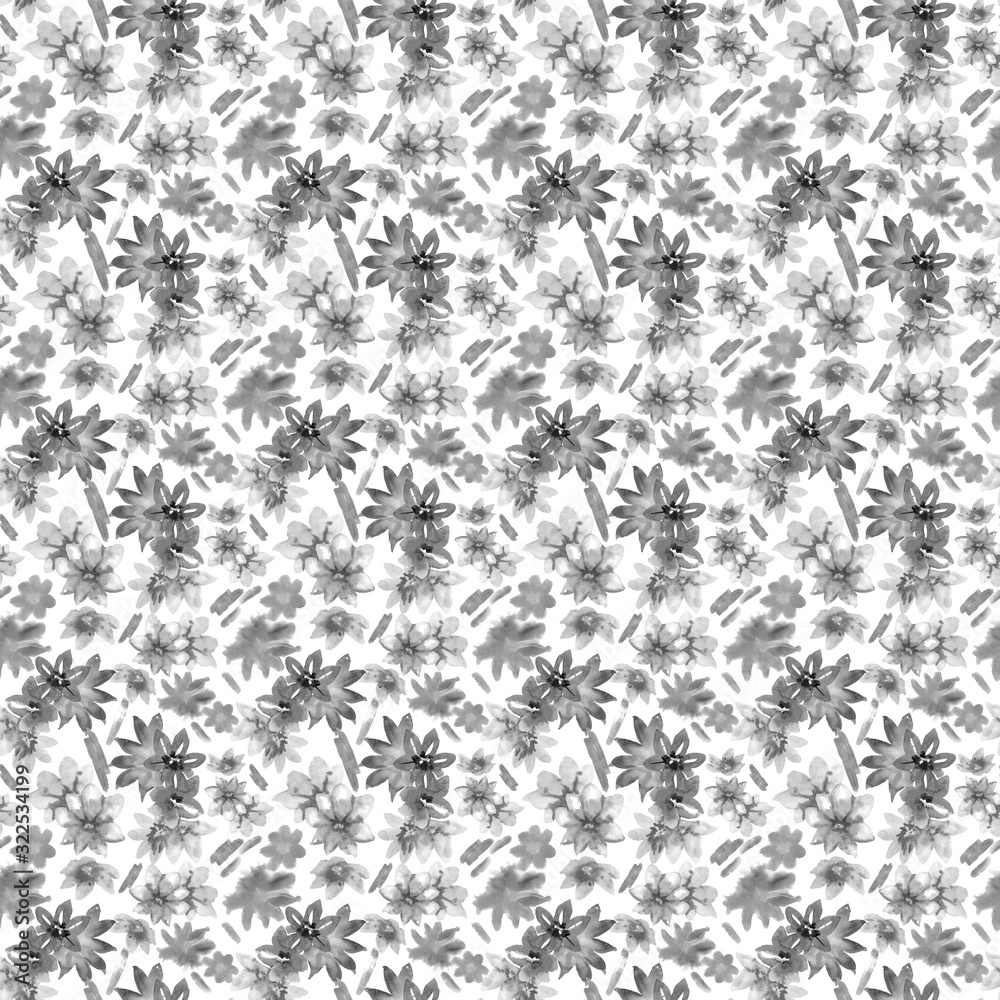 Waterolor flowers abstract background.Seamless pattern. Design wallpaper, fabric, textile, covers, packaging,wrapping paper. Waterolor flowers abstract background.Seamless pattern. Design wallpaper, fabric, textile, covers, packaging,wrapping paper.